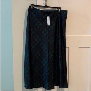 Gwyneth plaid print midi skirt